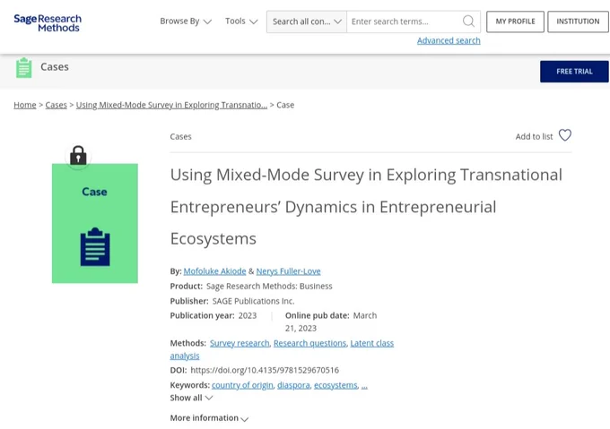 SAGE Research Methods