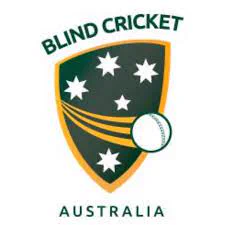 Blind Cricket Australia logo depicting the Southern Cross constellation with a cricket ball going through it   
