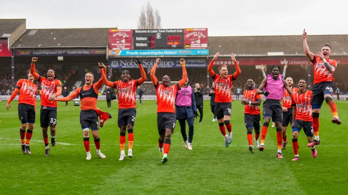 Luton Town 2-0 Watford.