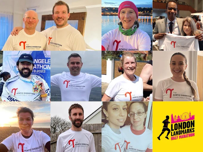 Team Aorta ready for London Landmarks Half Marathon 2023
