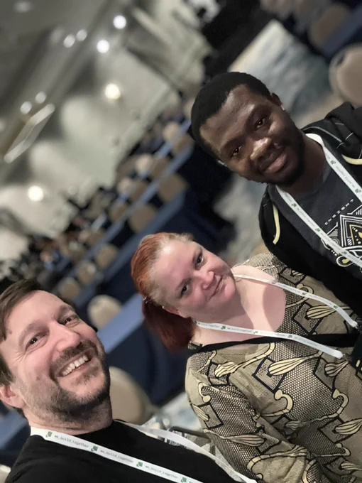 With Sanna and Emmanuel, two of the conference scholars. It was an honour to meet them and spend some time with them.