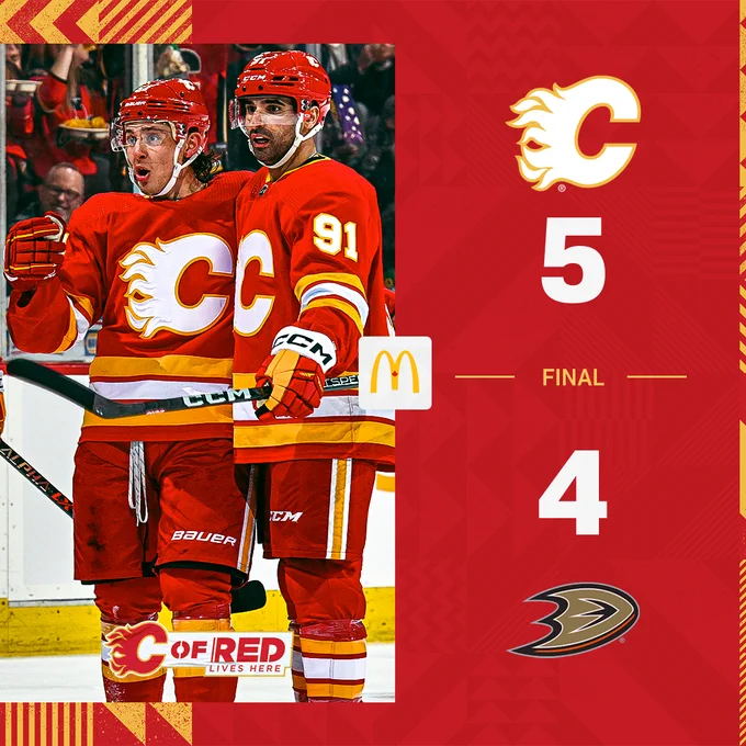 Final: 5-4 Flames