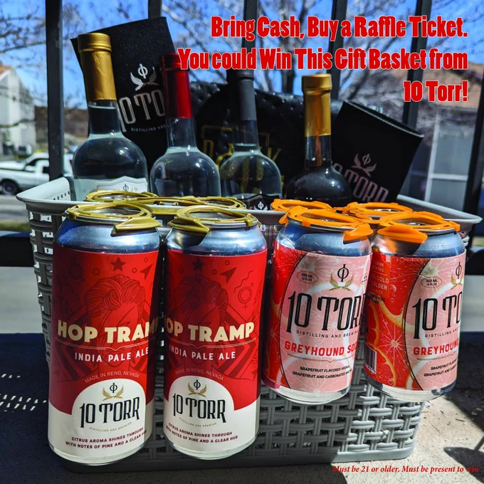This raffle gift basket was donated by 10 Torr Distilling and Brewing. 

It includes gin, vodka and flavored vodka, 4-pk India Pale Ale, 4-pk Greyhound cocktail, hand sanitizer, can koozies, and an amazing shopping bag! 

You could win this gift basket only if you buy a raffle ticket at the Z Bar Spirit of Motherhood Cocktail Competition!

https://10torr.com


Get your preflight tickets at ewp.ticketspice.com/reno2023


#10torr #supportlocalbusiness #midtownreno #zbarreno #mothersday2023 #mothersdayraffle #fundraiser #supportnonprofits