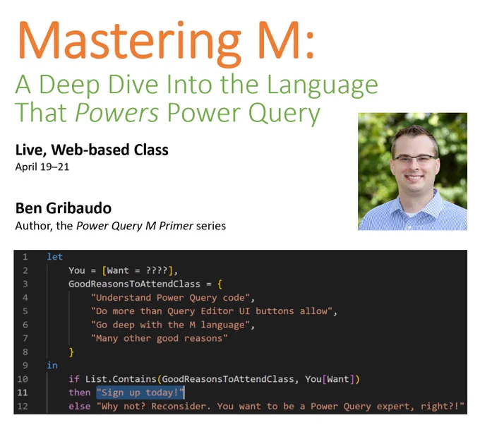 Mastering M class ad graphic