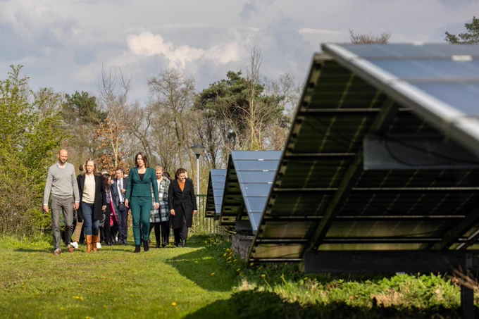 Zonnepanelen bij Vakantiepark het Veluws Bospark