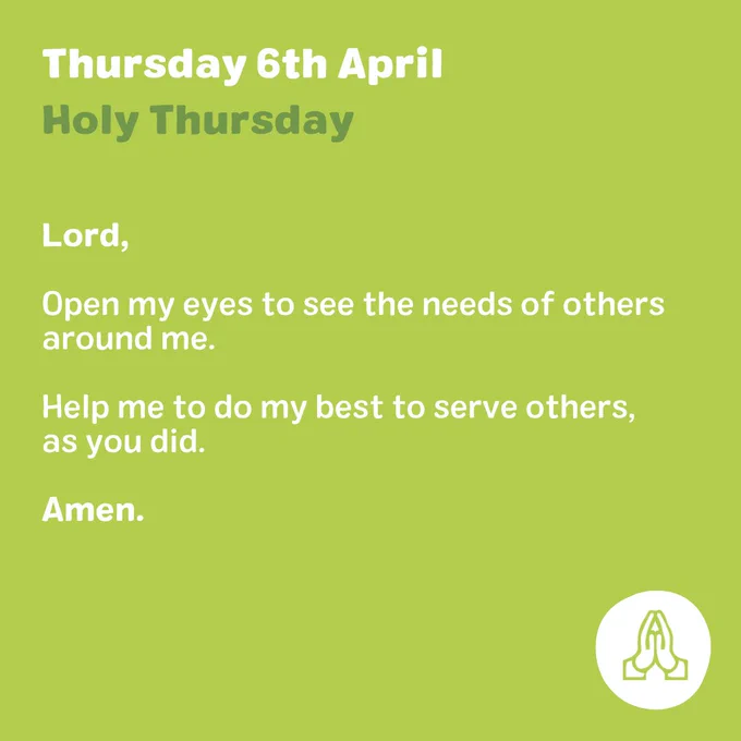 Lord, Open my eyes to see the needs of others around me. Help me to do my best to serve others, as you did. Amen.