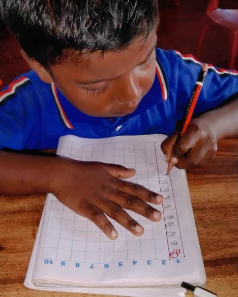 Preschoolers are still developing motor skills, especially fine motor skills, which is the ability to use the small muscles in our hands and wrists and improve dexterity. Using scissors, building with blocks, and handwriting are all excellent ways to develop fine motor skills.