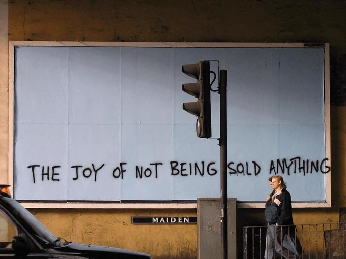 The joy of not being sold anything...