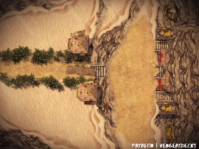 Desert Temple battlemap
