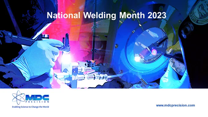 Since 1996, the #AmericanWeldingSociety (#AWS) has designated April as #NationalWeldingMonth to recognize industry & tradespeople who work to advance society & keep world together #oneweldatatime. > 50% of US-made products require #welding, which is critical in #manufacturing of aircrafts, buildings, cars, medical equipment, small electronic devices, space stations & countless other things we depend on every day. Welding is also essential to produce high-quality #chambers, #valves & other #vacuumcomponents #MDC supplies to our global customers in #semiconductor, #industrial, #lifescience, #research & #aerospace industries. We could not do this without talented #WeldingWarriors, whose expertise blends science & art joining metal to create #precisionproducts & next-generation technologies that change the world. We thank our hard-working welding teams for their skill and teamwork & celebrate #welders worldwide who have contributed to building structures/products that improve our lives.