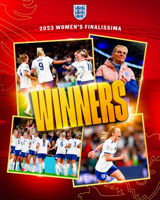 England: 2023 Women's Finalissima WINNERS