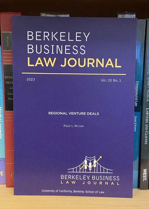 Berkeley Business Law Journal Vol 20 No 1