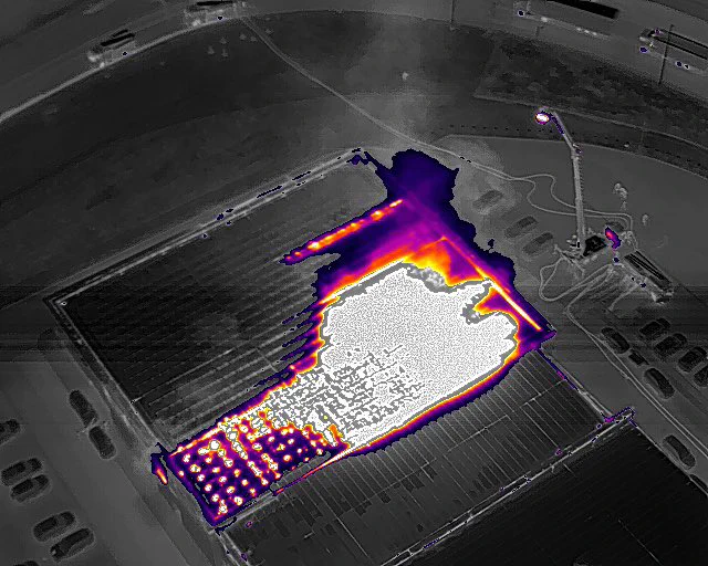 Thermal image of incident
