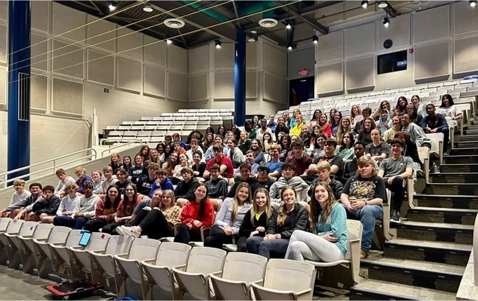 students in assembly