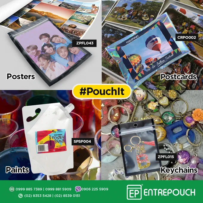 Check these out! packaging inspiration to securely hold your art pieces for selling or personal storage. 

#PouchIt right 

Shop now online at entrepouch.com!
📞 0999 885 7389 | 0999 881 5909 | 0906 225 5909 (Viber)
☎️  (02) 8353 5428 | (02) 8539 0151

✅ Ready-Made Pouches with 100 pcs. min order
✅ Customized Packaging with 1000 pcs. min order only!
✅ Nationwide Free Shipping
✅ Low Cost Packaging
✅ Trusted Packaging Brand

📦 Product Catalogs: linktr.ee/entrepouch

#custompouch #packaging #packagingph #pouch #productpackaging #artsupplies #art