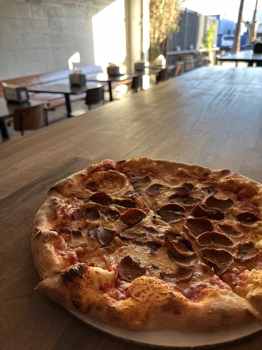 Vegan Pepperoni Pizza