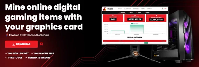 Mine online digital gaming items with your graphics card