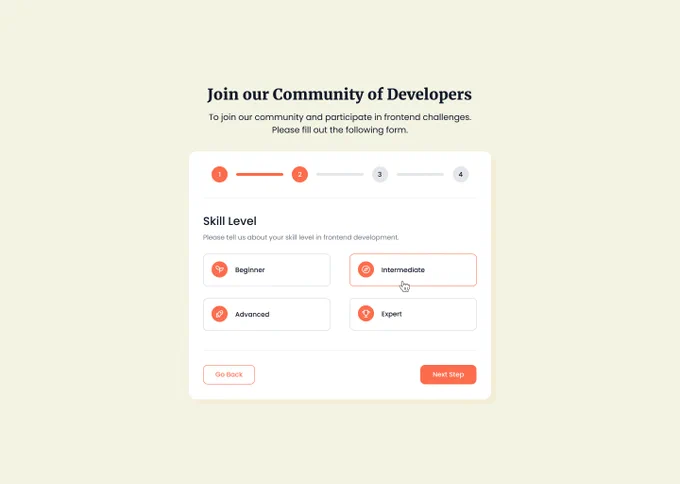 Multi-step Form Frontend Project