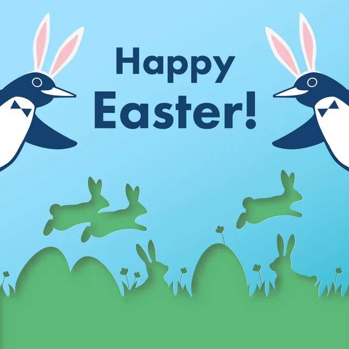 Happy Easter from our huddle to yours!