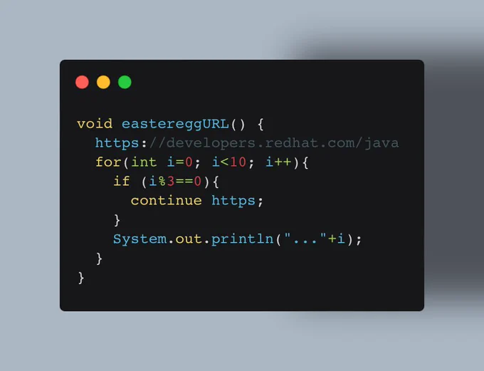 Since java has labels and // are comments in java https: work as a label and thus what look like an URL is valid but is just a label with a comment.