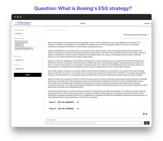 Boeing ESG strategy
