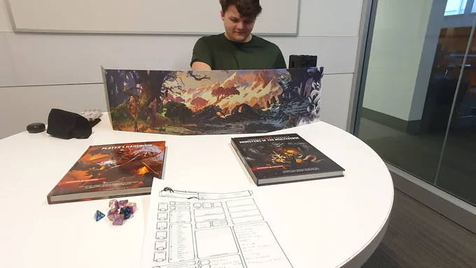 One of the Dungeons and Dragons club members.