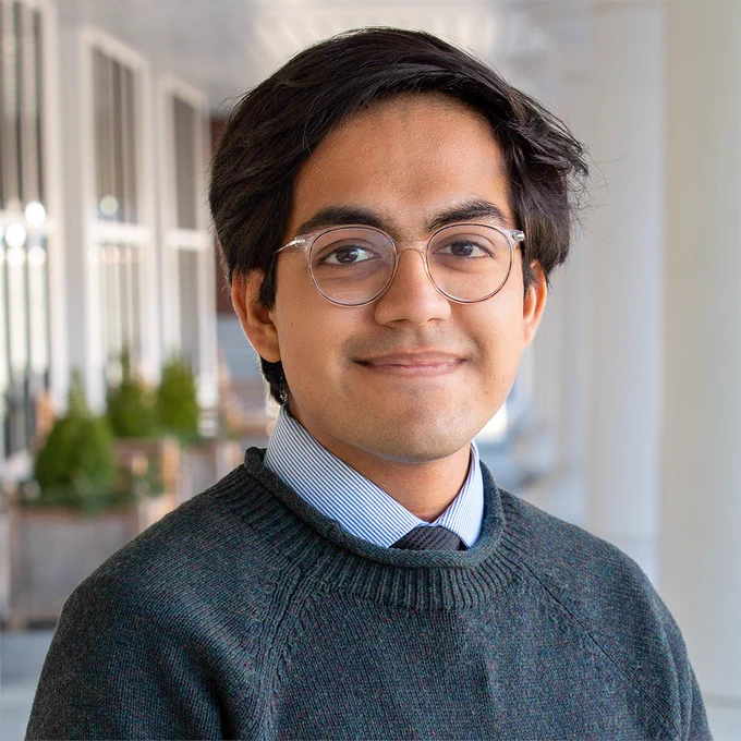 Taran Samarth, spring 2023 college marshal and Philosophy major marshal