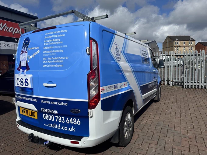 CSS Transit Custom Full Van Wrap