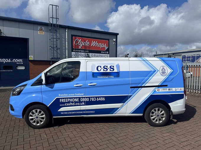CSS Transit Custom Full Van Wrap