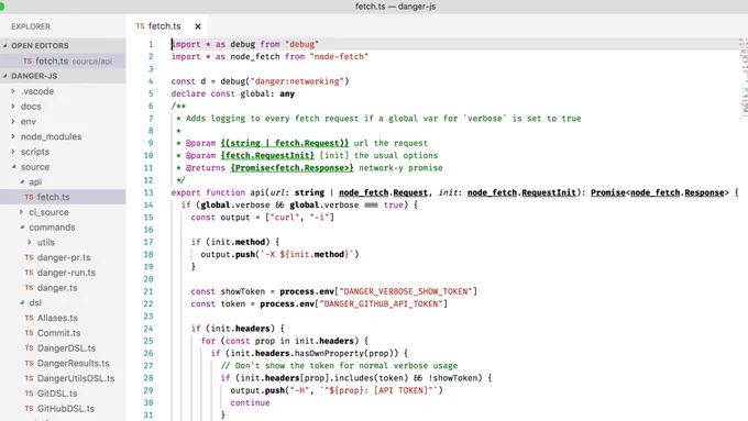 visual studio code light mode example