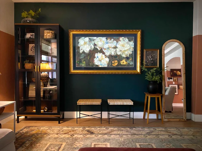 Ornate Gold Deco TV Frame made exclusively for Samsung The Frame TVs 