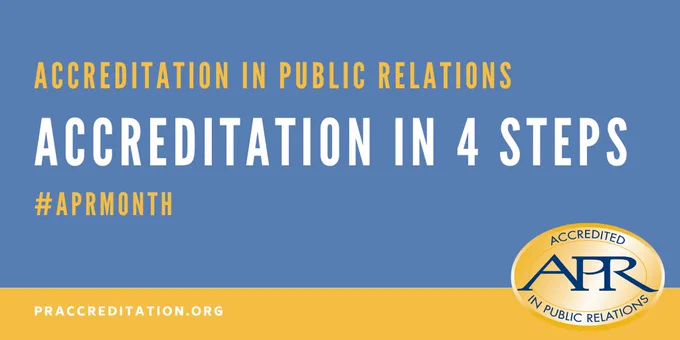 As a skilled PR pro, you know that your success is dependent on staying relevant, resourceful, & inspired. The APR credential certifies your drive, professionalism, & principles, setting you apart from your peers and positioning you as a leader and mentor in the PR field. 1/1