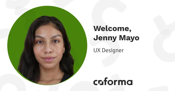 Welcome, Jenny Mayo. UX Designer at Coforma.

