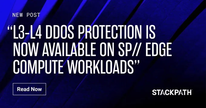 New Post: L3-L4 DDoS Protection is Now Available on SP// Edge Compute Workloads. Read now.