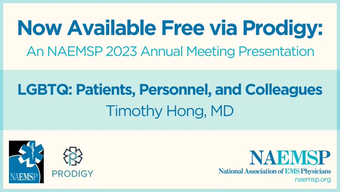 Now Available Free via Prodigy: LGBTQ: Patients, Personnel, and ‎Colleague by Timothy Hong, MD