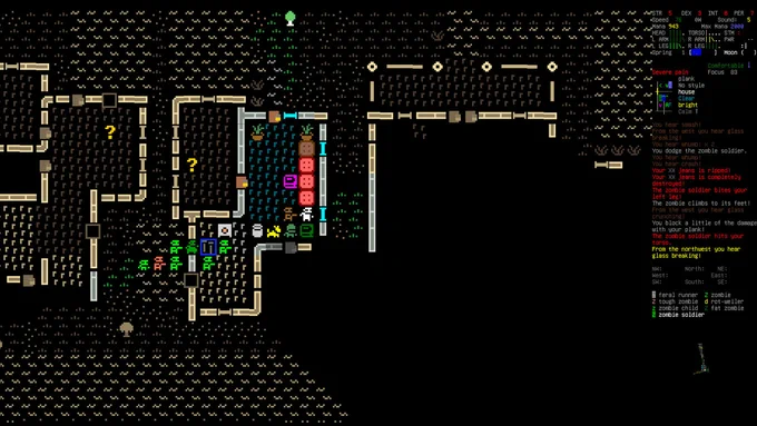 Screenshot of Cataclysm: Dark Days Ahead