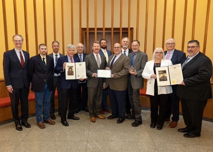 Members of the Southwest Butler Stormwater Planning Commission recognized include:
Dan Santoro, Cranberry Township Manager
Mark Gordon, Chief, Economic Development and Planning for Butler County
Karen Newpol, Township Supervisor, Cranberry Township
Doug Roth, Township Supervisor, Penn Township
Andrew Spencer, Zelienople Borough Manager
Drew Mathew, Council Member, Zelinople Borough Council
Greg Such, Council Member, Harmony Borough Council