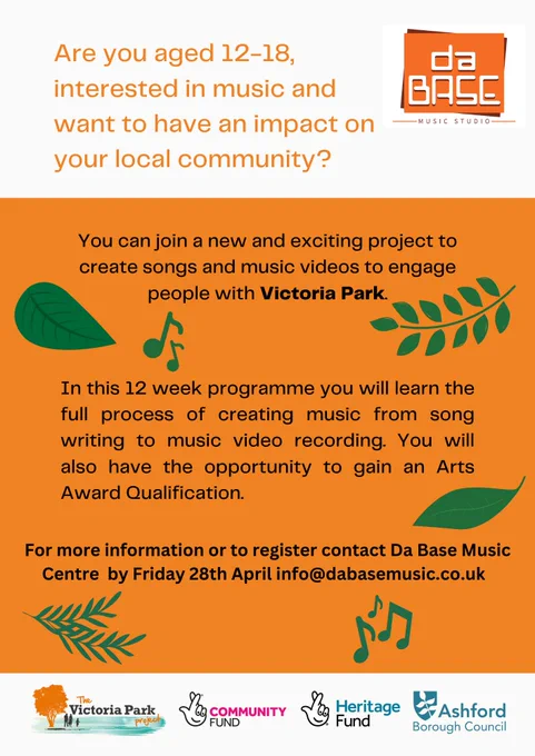 Youth Music activity poster