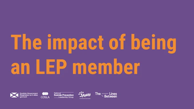 Graphic with text: 

The impact of being an LEP member