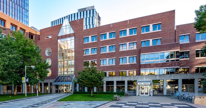 Exterior view of MIT Medical, Building E23