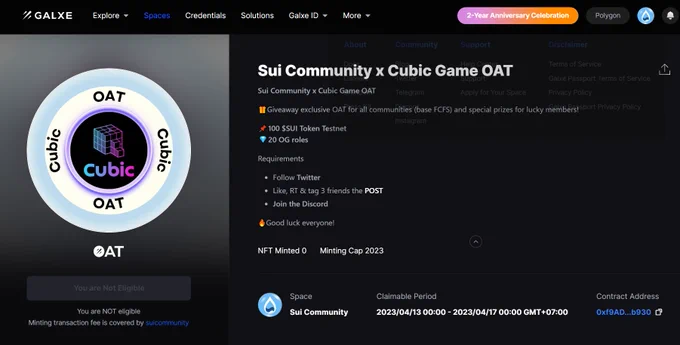 Cubic game OAT
