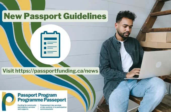 A young man with a laptop is sitting on the stairs of his apartment. He is focused on reading the document he has open on his laptop. 
