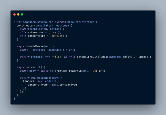 Web Standard APIs plugin example