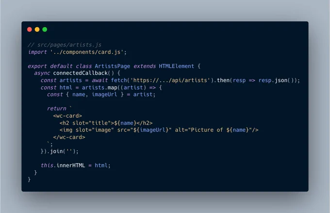 SSR pages w/ Fetch API example