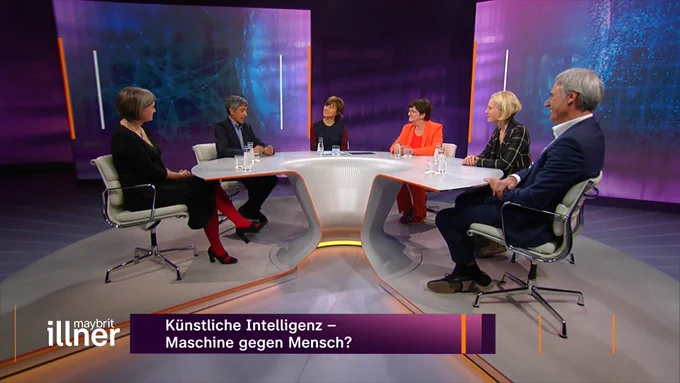 Hier das #illner Video in der ZDF Mediathek – Download und Stream
👉https://kurz.zdf.de/R08O/
Mit
@EskenSaskia @RangaYogeshwar @anked @Achim_Berg @mmeckel


#KI #AI #ChatGPT #GPT4 #KuenstlicheIntelligenz #DeepLearning #DeepFake #DALLE