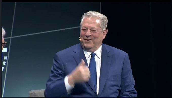 VP Al Gore in conversation with the Skoll Foundation's Don Gips
