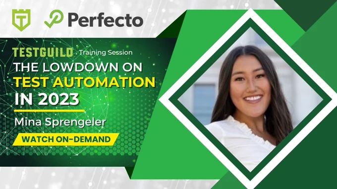 The Lowdown on Test Automation in 2023 with Mina Sprengeler for TestGuild Training session by Joe Colantonio