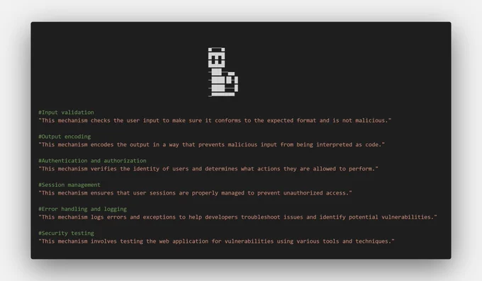 The defence mechanism employed by web application comprise the following core elements.