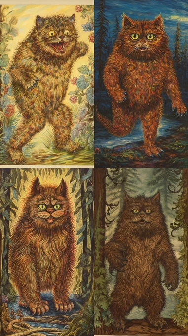 Bigfoot, louis wain 