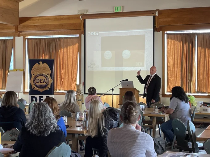 WA school communication leaders learning about #fentanyl